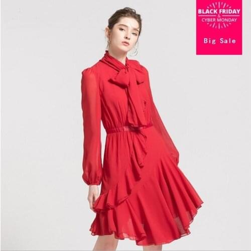 Royal court retro lantern sleeve ruffles chiffon dress womens 2018 summer fashion new patchwork irregular vacation dress L428