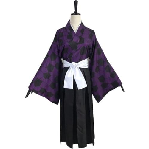 Anime Demon Slayer: Kimetsu no Yaiba Cosplay Costume Cos Kokushibou Cosplay Halloween Party High Quality Costume Men/Women
