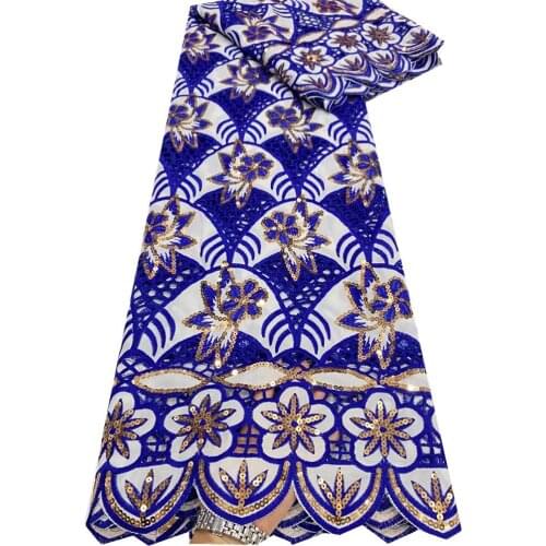 SJ Lace African Lace Fabric 2021 High Quality Chiffon Guipure Lace Fabric Latest French Lace Fabric Sequins For Weddig dp5-92