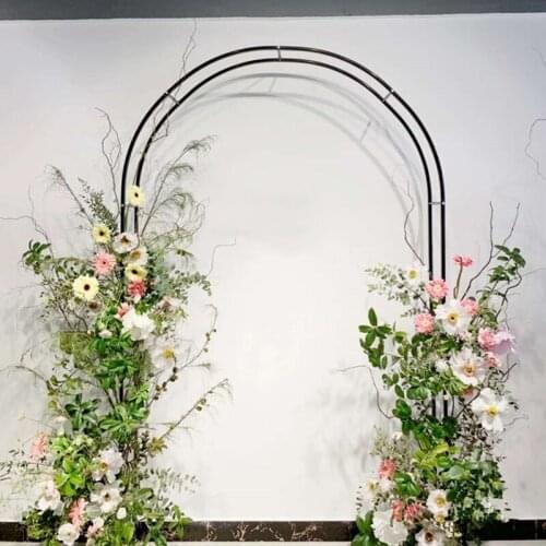 Metal Home Party Christmas Decor Backdrop Stand Decoration Flower Balloons Arches Garden Plant Arch Outdoor Wedding Arch Door