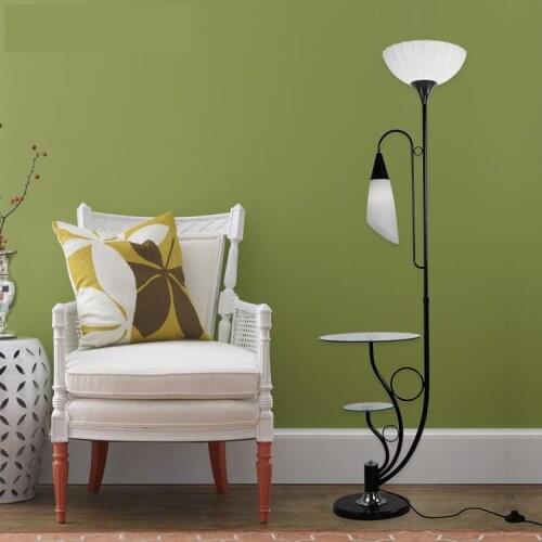 Lighting the new floor lamp new the modern minimalist living double table lamp black and white fashion FG534