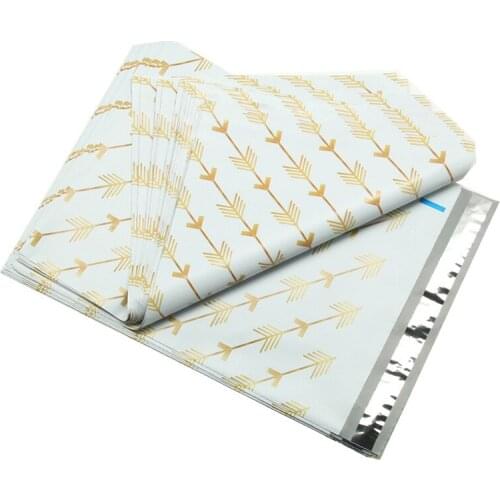 26x37cm New Arrival Shipping Bag Self Sealing Adhesive Courier Bag Arrow Printed Plastic Envelopes Poly Mailing Bags 50Pcs