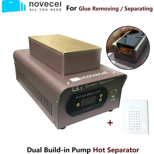 NOVECEL Q1 Professional LCD Separator Machine Dual Built-in Pumps Screen Glass Separating Tools for iPhone Samsung HUAWEI Repair