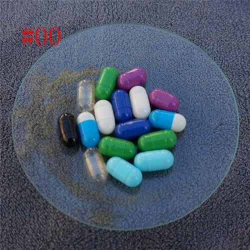 1000/5000pcs 00# Stout Fatty colored hard gelatin empty capsules, hollow gelatin capsules ,joined or separated capsules