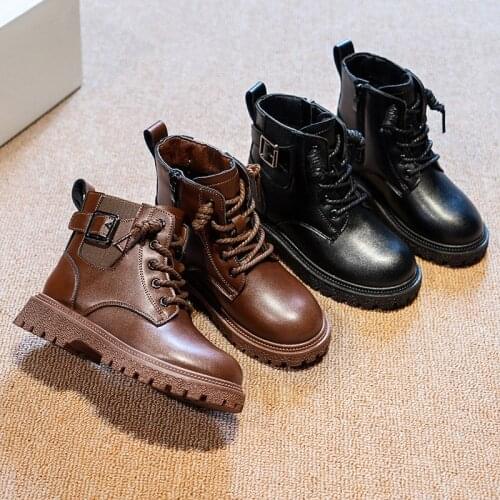 QZHSMY Leather Boots For Girls