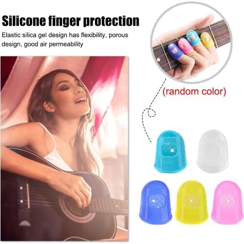Silicone Ukulele Finger Guard Protection Finger Guards Guitar Fingertip Protectors Guitar Fingertip Protector Fingerstall
