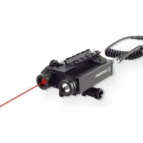 LASERSPEED Military Tactical Picatinny Flashlight Self-defense And Red Laser Sight for Rifles 7.62 Red Lazer Pointer