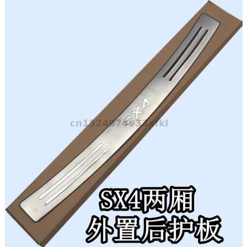 High quality Car styling stainless steel Rear bumper Protector Sill For Suzuki sx4 2007-2017 car accessories