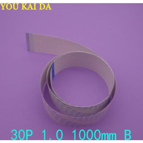 1-50pcs/lot Type B 1000mm 1 meter FFC FPC 30pin 1.0 pitch Flat Ribbon Flex Cable 30 pins 20624 AWM 80C VW-1 60V Power Button