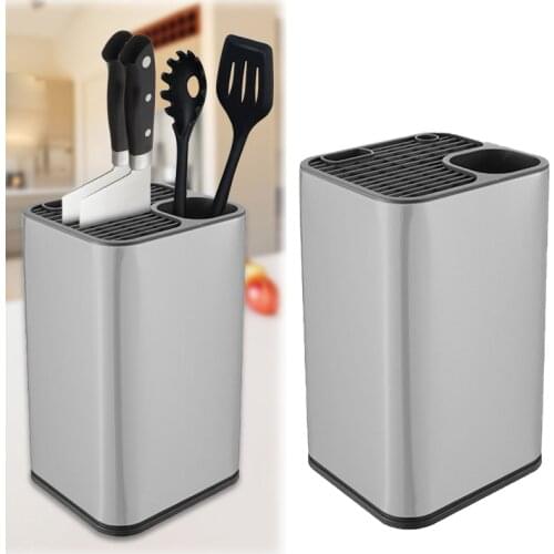 1 pc Multifunction Stainless Steel Knife Holder Kitchen Stand Holder Tableware Storage Durable Shelf High End Kitchen Tools