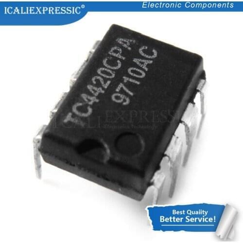 100PCS TC4420CPA DIP-8 MIC4420BN MIC4420 TC4420 DIP TC4420CP DIP8 TC4420EPA 4420CPA