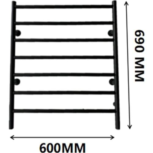2020 New Style Dryer Electric Heated Towel Warmer Rail Matt Black Finish 926