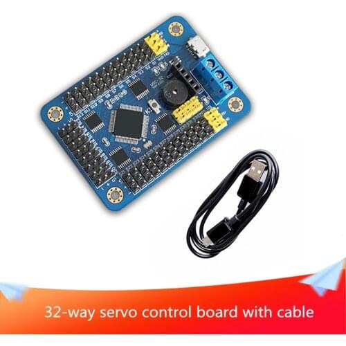 32-way Servo Control Board with Cable Suitable for Arduino USB DIY Robot Servo Control Accessories Support PS2 Handle