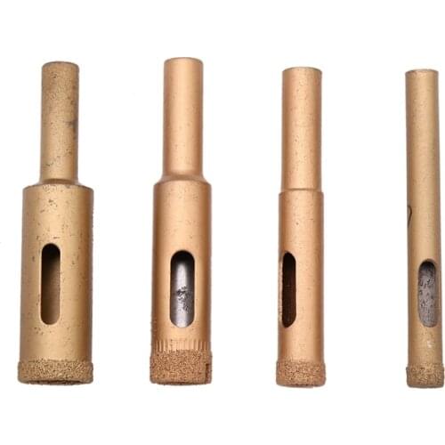 4 PCS Diamond Drill Bits Ceramic Diamond Hole Saw Set 6mm 8mm 10mm 12mm Glass Hole Drill