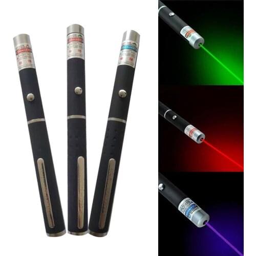5mw Red Green Blue And Purple Single-Point Three-Color Laser Pointer Anti-Blue Light Pen