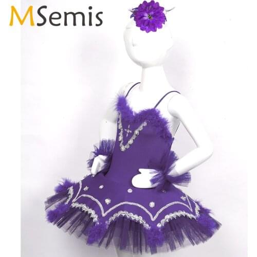 Professional Ballet Costume Classic Ballerina Ballet Tutu For Children Kids Girls Princess Pancake Tutu Dance Ballet Dress Girls