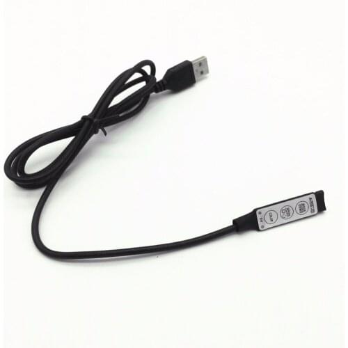 1-10PCS/LotDC5-24V USB RGB LED 3key RF controller Wireless Mini Remote Controller for RGB 3528 5050 Led Strip tape lighting