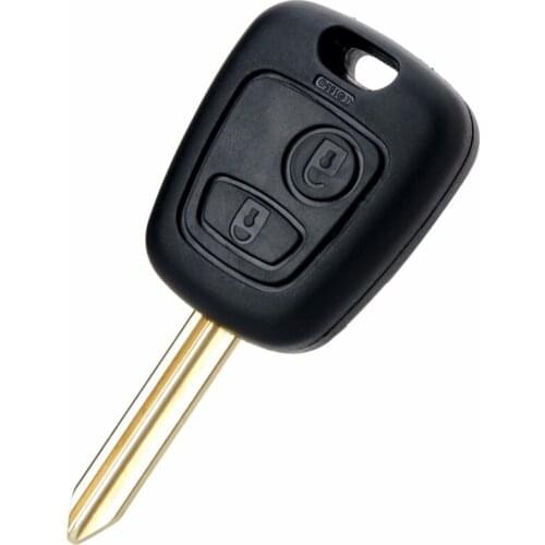 2 Buttons Car Key Shell For Citroen C1 C2 C3 Blank Fob Key Case Cover With Logo