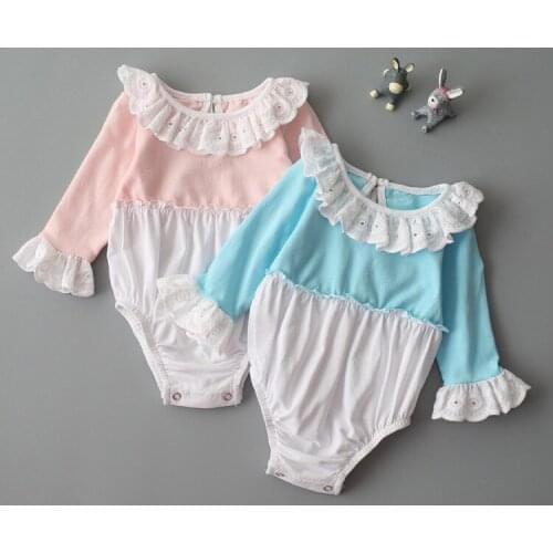 Baby reborn clothes pink/blue romper lotus leaf collar clothing for 50-55cm silicone reborn baby doll accessories children toys