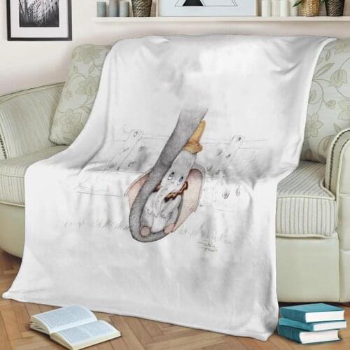 Baby Elephant Flannel Throw Blanket 3D Printed Keep Warm Sofa Child Blanket Home Decor Textiles Dream Family Gift