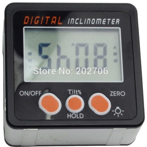 Digital Protractor Inclinometer Level Box Level Measuring Tool Electronic Angle Meter Angle Finder Angle Gauge Magnetic Base