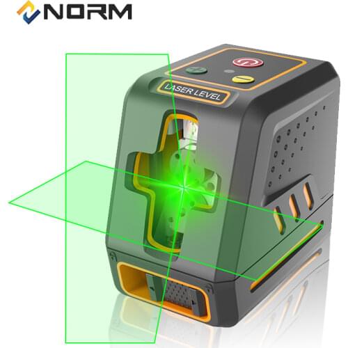 NORM Laser Level 2 Lines Levels Light Adjustable Long-Standby Can Use Level Receiver