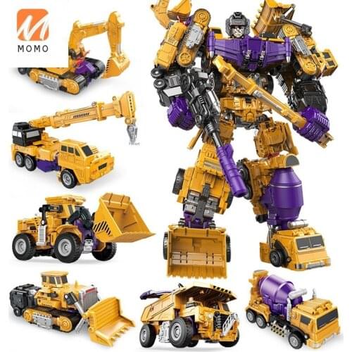 Deformation Toy Oversized Six-in-One 7 Car Robot Children Model Set Boy 5 Years Old