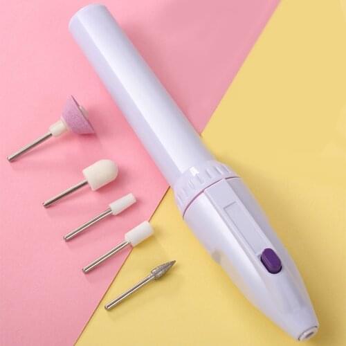5 in1 Portable Multi-functional Electric Mini Nail Drill Carve Grinder Machine Classic Texture Professional Buffer File
