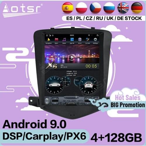 128G Tesla Screen Multimedia Stereo Android 9 Player For Chevrolet Cruze 2008 2009 2010 2011 2012 GPS Navi Audio Radio Head Unit