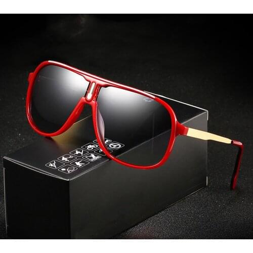 Men Pilot Double Bridge Outdoor Sports Ultralight PC Frame Oversized Mirror Polarized Sunglasses Custom Made Myopia Lens -1 to-6