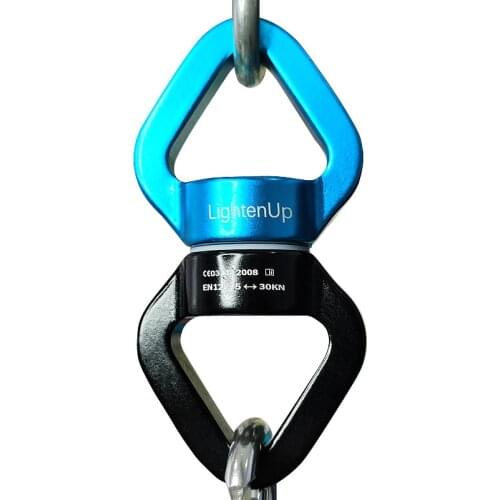 NEW 30KN Yoga Accessories Universal Ring Gimbal Ring Rotary Connector Rotational Hammock Swing Spinner Rope Swivel Connector