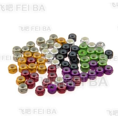 M4 M5 Nylon Insert Self-Lock Nuts (Nyloc) Hex Lock Nut Aluminum Nuts