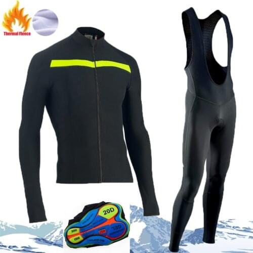 Thermal Cycling Clothing Outdoor 2021 New Winter Cycling Clothes Long Sleeve Clothing MTB Bike Winter Cycling Clothing Men Pro