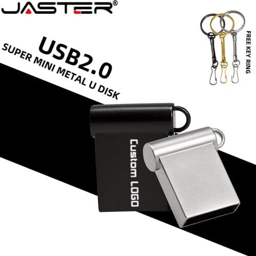 Waterproof Super Mini Metal USB Flash Drive 128GB 64GB 32GB 16GB 8GB 4GB memory stick pendrive u disk with key chain
