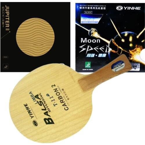 Yinhe T11 Light Table Tennis carbon fiber Loop+Attack Table Tennis Blade With rubbers Moos Speed Jupiter for PingPong Racket