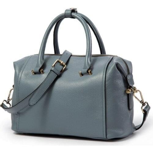 Split Leather Crossbody Bags for Women Luxury Handbag Fashion British Boston Bag Tote Lady Shoulder Bag Shopping Purse Female