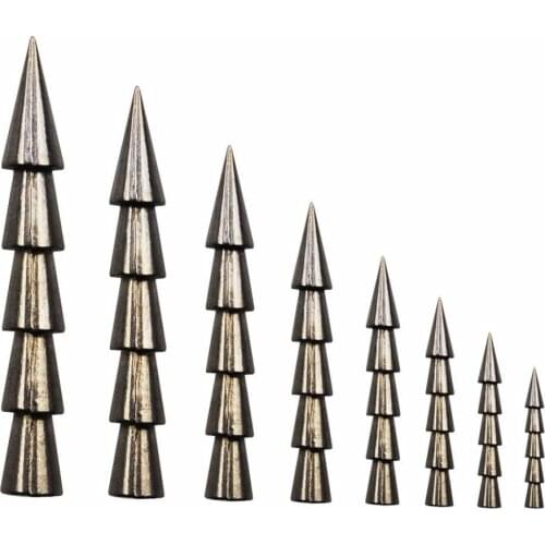 10pcs/ Bag Tungsten Weights Sinkers Fishing Tackle Pagoda Wacky Nail Sinkers Pencil Worm Insert Fishing Weights