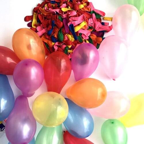 100Pcs/lot Plain Colorful Latex Balloon Inflatable Balls Orbs for Home Birthday Parties Wedding Engagements Marriage Decoration