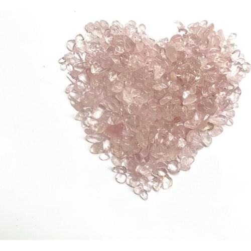 1000g natural pink rose quartz gravels reiki healing crystals crushed stone as children DIY drawing materials for sale