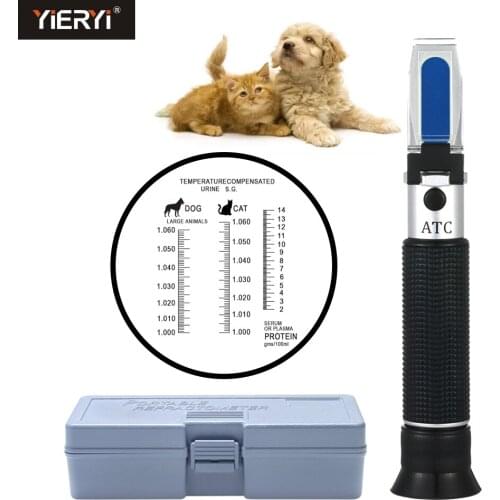 2-14g / dl Protein Serum for Veterinary Cats and Dogs, Clinical Pet Refractometer 1.000-1.060SG