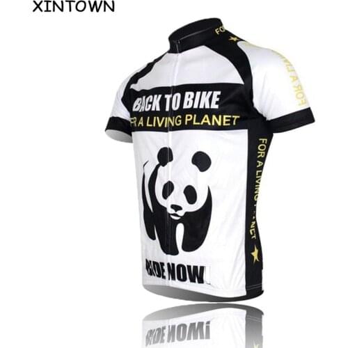 New Panda ciclismo ropa Cycling Jersey Bike Short Sleeve Top Shirt Clothing Bicycle Sportwear Team Racing Biking Jersey S-4XL