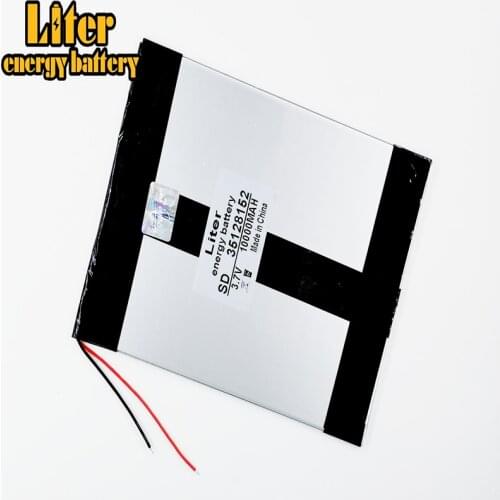 3.7V 10000mAh 35128152 Polymer lithium ion / Li-ion battery for tablet pc,POWER BANK,,cell phone
