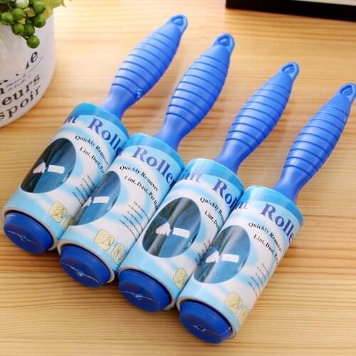 High Quality 40/50 Sheets With Handle Brush Dust Remover Sticky Clothes Pet Dog Hair Fabric Fluff Roller Cleaner Accessories