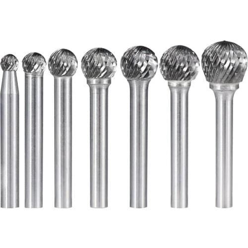 6Mm Schacht Roterende Bramen Type d Tunsgten Carbide Bramen Metalen Carving Cutter Single Cut Rotary Burr Bestand