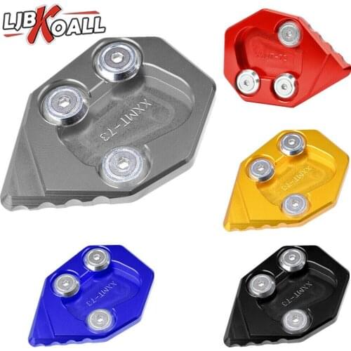 For BMW S1000RR 2015-2016 CNC Aluminum Motorcycle Side Stand Plate Kickstand Extension Pad Enlarger