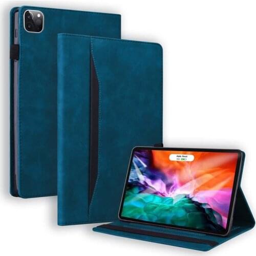 Luxury Business Case For iPad Pro 11 2021 A2301 A2459 A2460 Front Stand PU Leather Wallet Cover