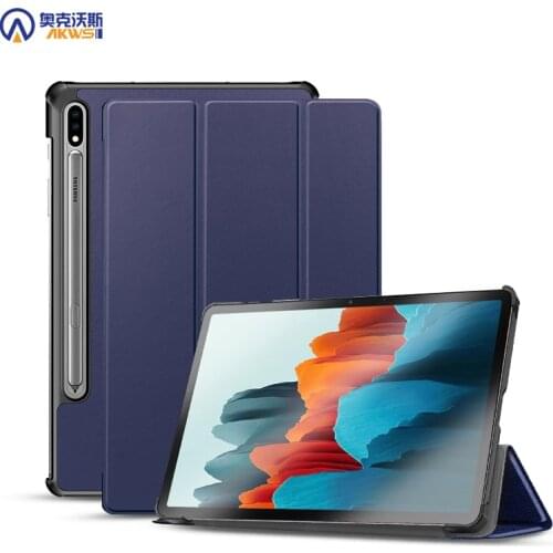 Tablet Case for Samsung Galaxy Tab S7 Case PU Leather Slim Cover for Samsung Tab S6 Lite S7 Plus 2020 Auto Sleep Wake