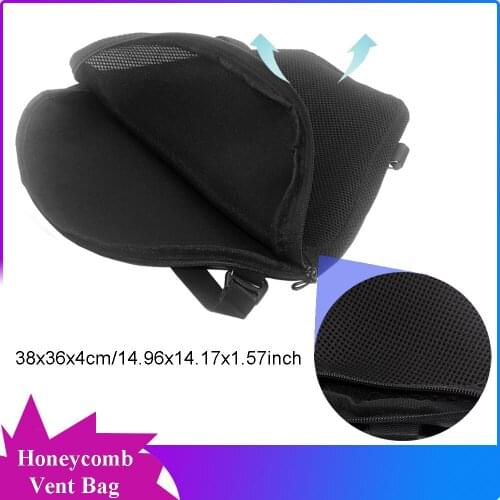 Honeycomb Mesh Sunscreen Breathable Non-slip Shock Absorption Motorcycle Seat Cushion Cover For 13 Grids