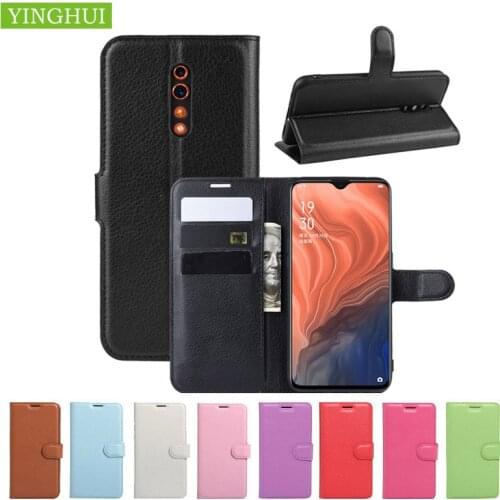 Phone Case For OPPO Reno Z Cover Wallet PU Fashion Litchi Texture Leather Case Flip Cover For OPPO Reno Z phone Case bag shell
