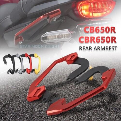 For Honda CB650R CBR650R 2019 2020 Passenger Rear Seat Grab Bar Hand Rail Handlebar CNC machined Motorcycle Parts CB CBR 650R